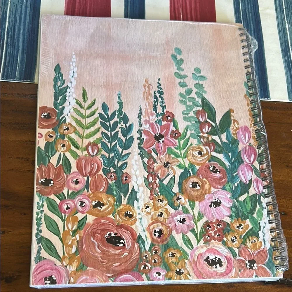 Elyse Breanne Floral Spiral Notebook new